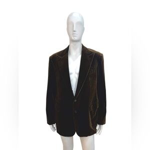 Ralph Lauren Purple Label Brown Velvet Blazer – Men’s 46L
